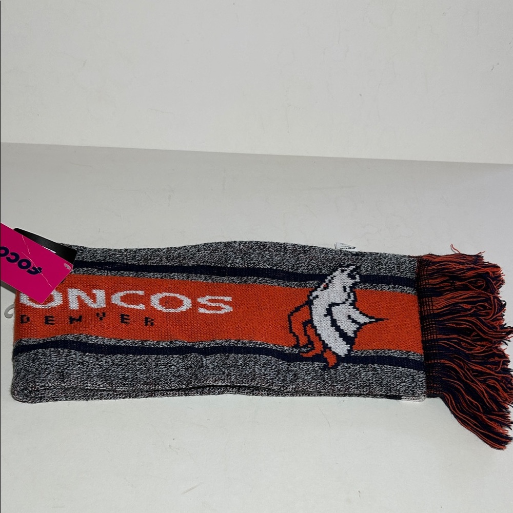 NFL Denver Broncos Knitted Scarf FOCO NWT
